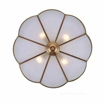 Luxury Hanging Pendant Chandelier w/Handmade Glass Lampshade