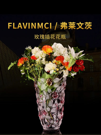 Luxury European Style Crystal Glass Tabletop Vase