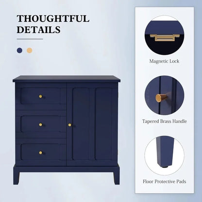 Sideboard/Wooden Storage Cabinet w/Three Drawers