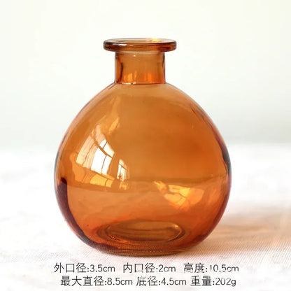 Modern Decorative Small Fresh Flower Glass Tabletop Vases