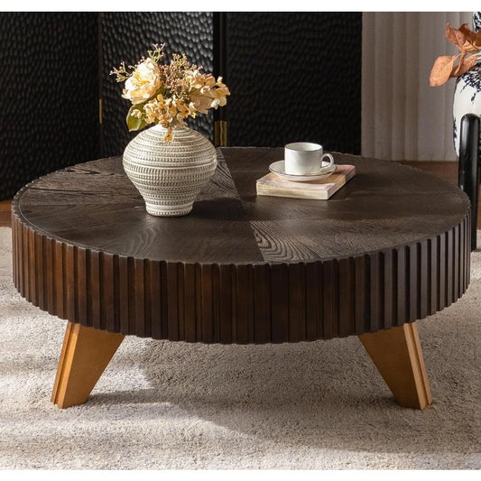 Modern Pedestal Design Round Accent CenterTable