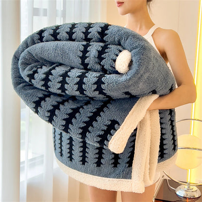 Luxury Thick Plush Reversible Throw Blanket         