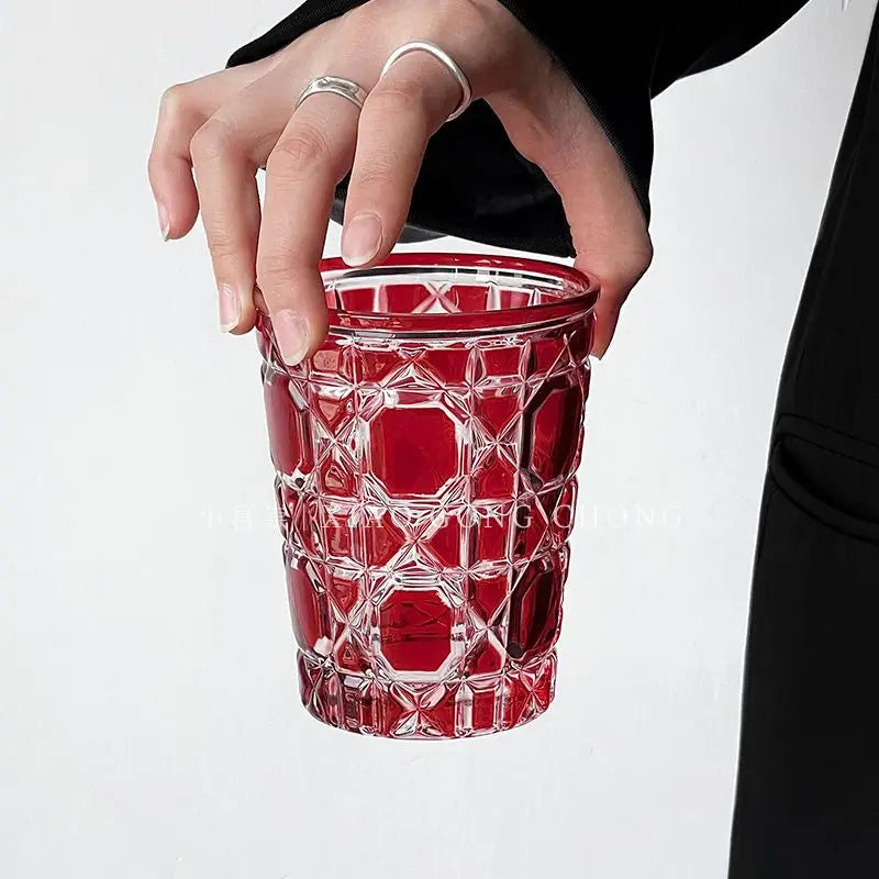 Sophisticated Hand-Carved 6-Piece Cut-Crystal Tumblers Set bringing style and functionality to your glassware.