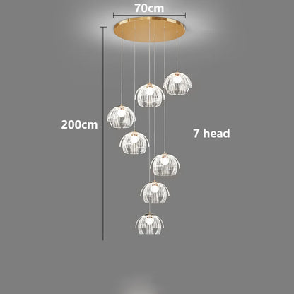 Modern 3-Head/7-Head Pendant Light Chandelier