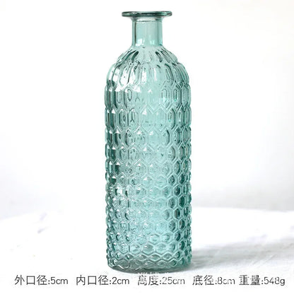 Modern Decorative Small Fresh Flower Glass Tabletop Vases