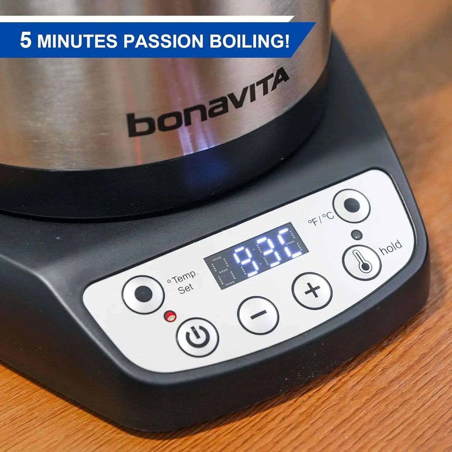 1L Digital Variable Temperature Gooseneck Electric Kettle