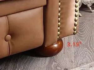 Classic & Luxurious 3-Seater Chesterfield Sofa w/Nailhead Trim