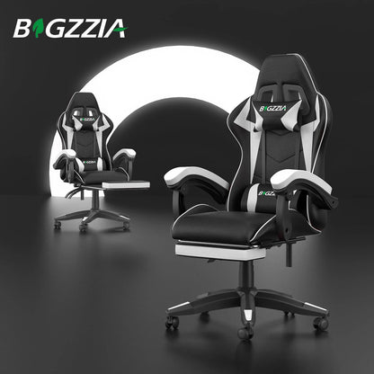 Ergonomic Design Tall Gaming Chair w/Footrest