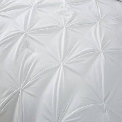 Elegant 3-Piece King Size Comforter Set w/Pinch Pleat Detailing