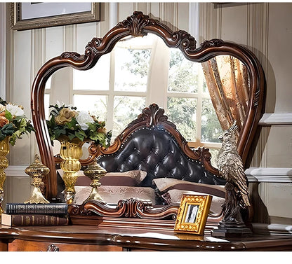 Luxurious Modern Hollywood Vanity Table w/Mirror & Stool