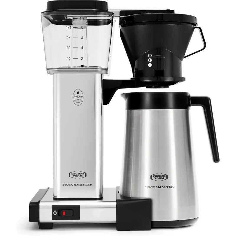 European Style Coffee Brewer w/40 oz Stainless Steel Thermal Carafe