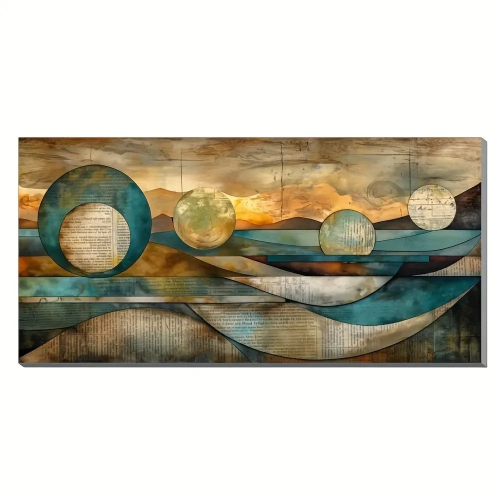 Art Deco Modern Framed Canvas Wall Art