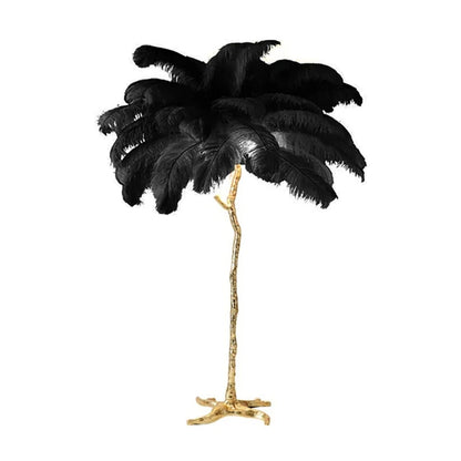 Modern Nordic Ostrich Feather Luxury Floor/Table LED Lamp 