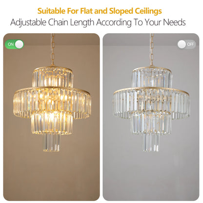 Modern & Luxurious Crystal Pendant Chandelier