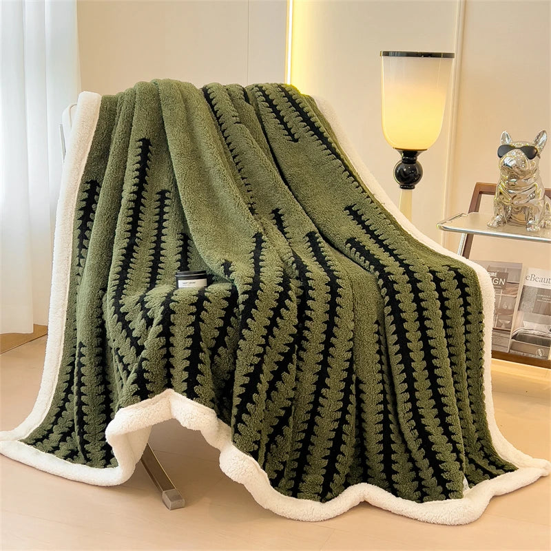 Luxury Thick Plush Reversible Throw Blanket         