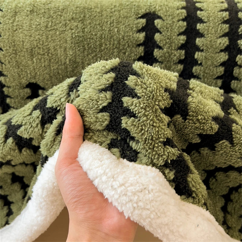 Luxury Thick Plush Reversible Throw Blanket         