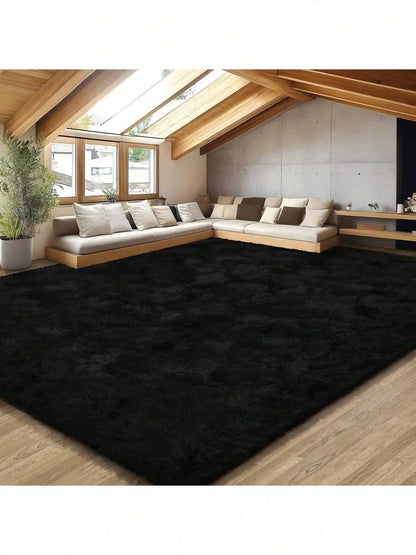 Fluffy Shag Area Rug featuring soft pile height ideal for lounging and relaxation.