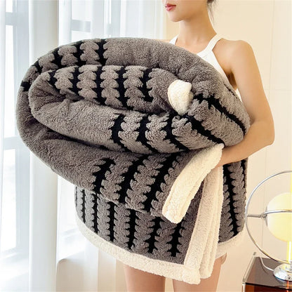 Luxury Thick Plush Reversible Throw Blanket         