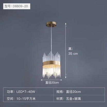 Modern LED Dimmable Crystal Chandelier