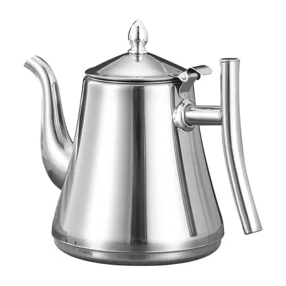 Gold/Silver Stainless Steel Coffee Pot w/Detachable  Filter
