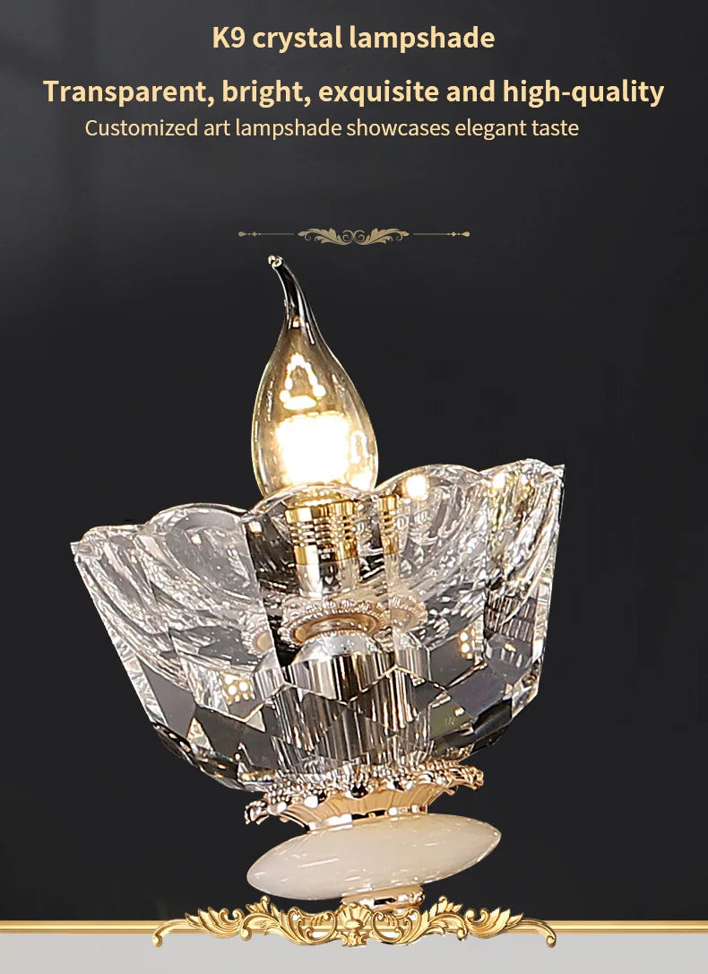 Traditional European Aesthetic Style Chain Pendant Crystal Chandelier 