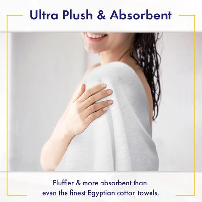 Ultra Plush Bamboo Viscose Bath Towels ~ 6 Piece Set