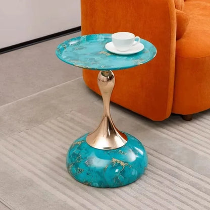 Modern Metal Pedestal/Accent Table   