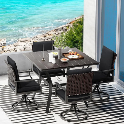 5-piece Metal Outdoor Patio Dining Set 