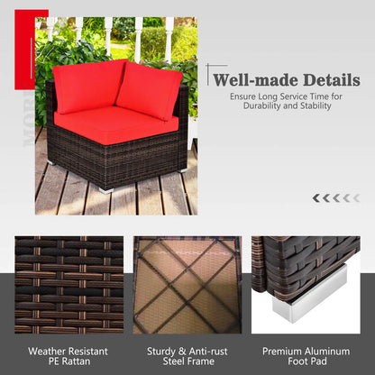 7-pc Patio Set-Gas Fire Pit Table