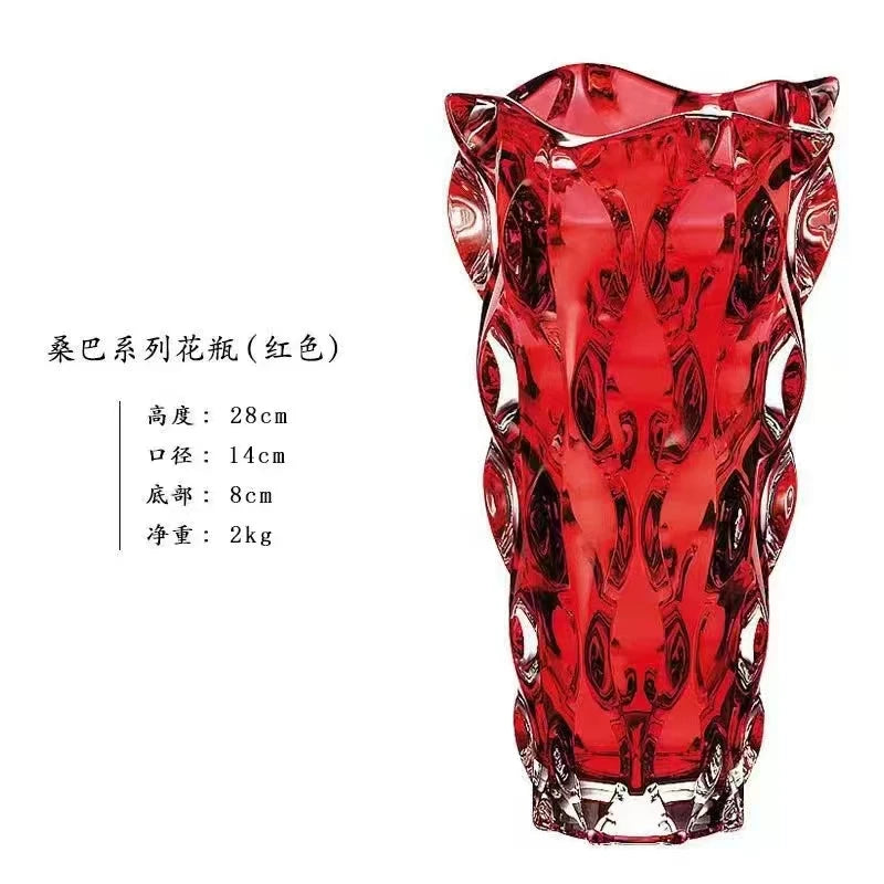 Luxury Crystal Glass Footed Tabletop/Countertop Vase