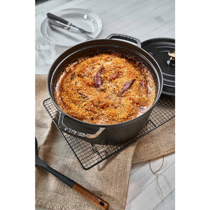 STAUB 7QT Cast Iron Round Dutch Oven