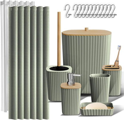 22 Piece Bathroom Accessories Set in 8 Colors