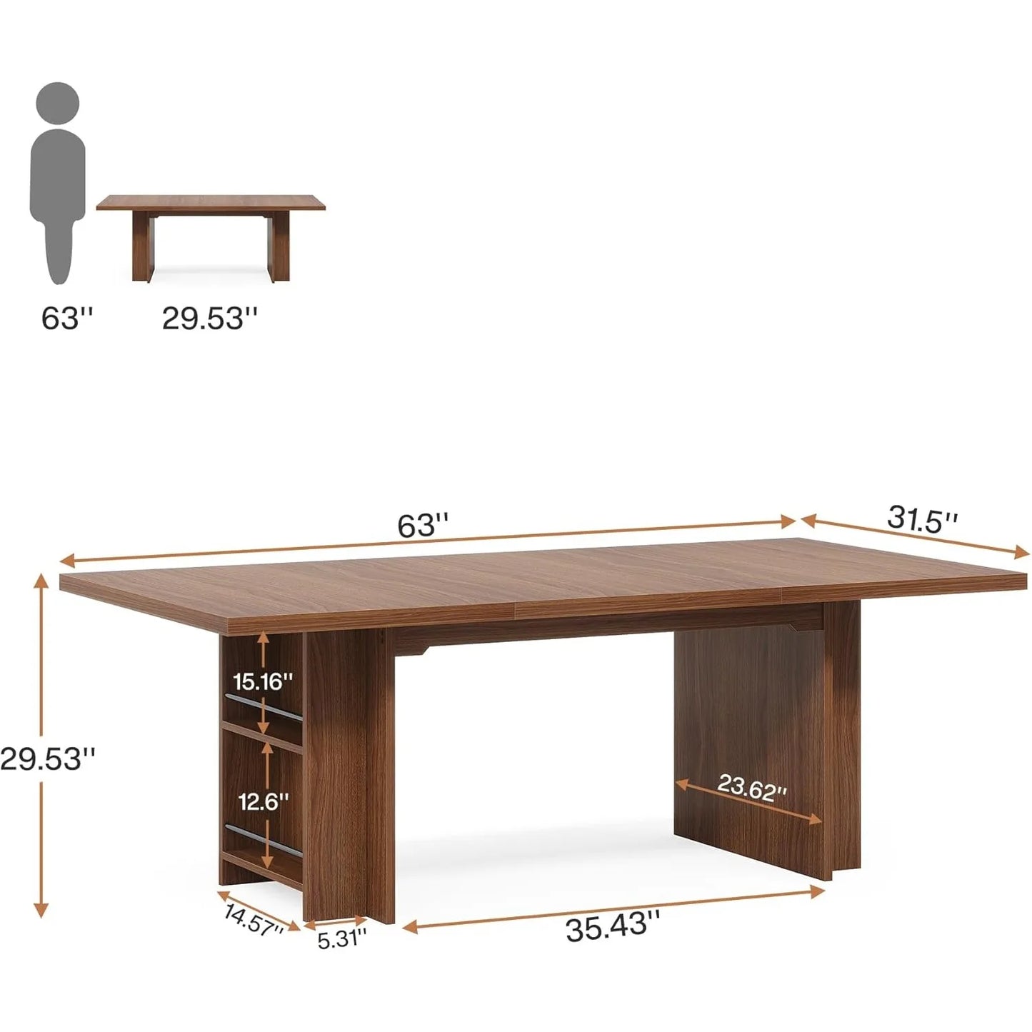 Simple & Practial Large Modern Executive Desk/Dining Table