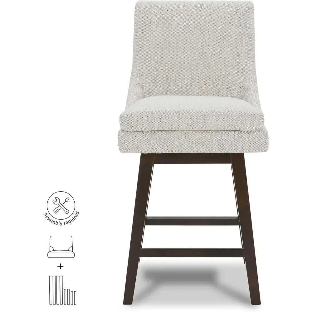 Modern & Stylish Counter Height Swivel Counter Stools/ Set of 2