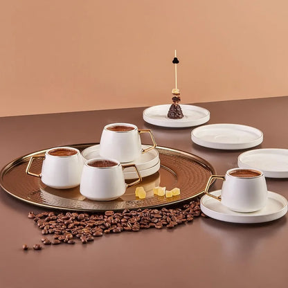 Modern Porcelain Turkish Coffee/Espresso Cup Set 