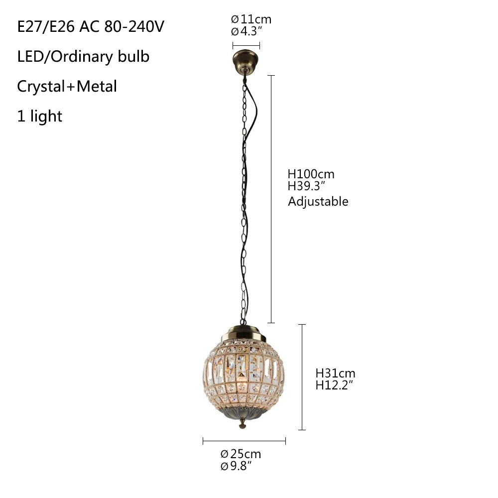 Luxurious Vintage Royal Empire Ball Crystal Chandelier - Vintage crystal chandelier that enhances the beauty of modern living spaces.