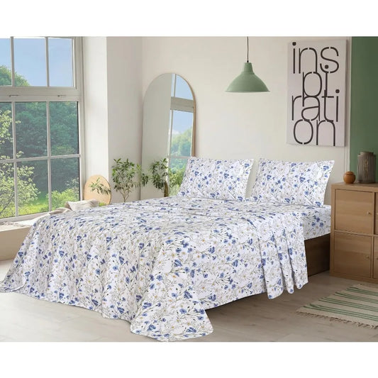 Hotel Quality 100% Cotton Perfect Floral Bed Sheets   