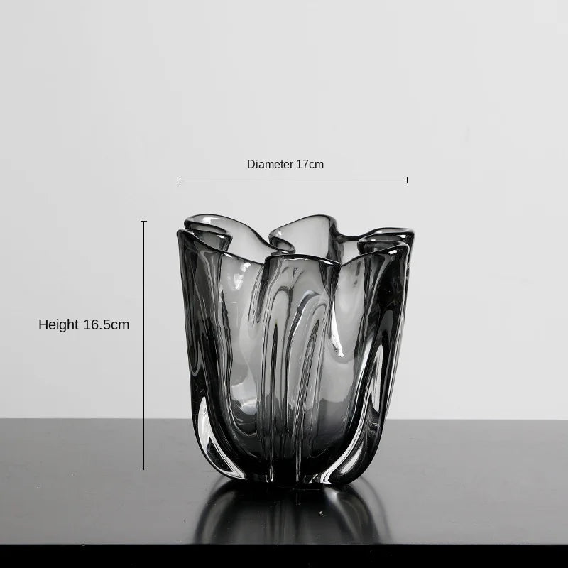 Creative & Simple Transparent Glass  Vases for Floral Decorations