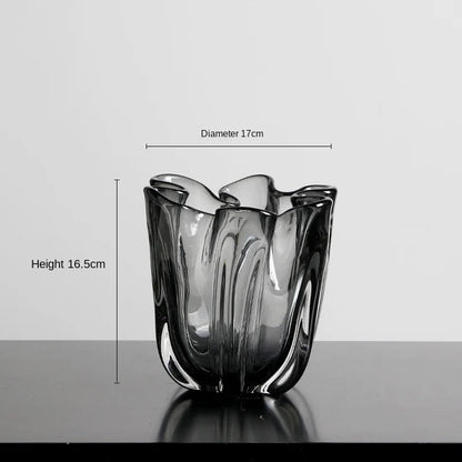 Creative & Simple Transparent Glass  Vases for Floral Decorations