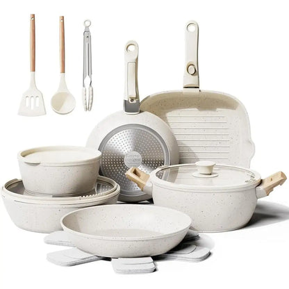 19-Piece Non-Stick Ceramic Cookware Set