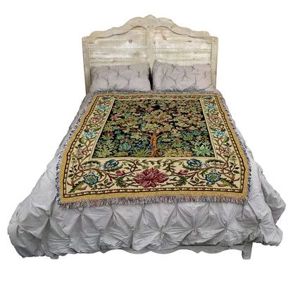 Throw Woven from Tapestry-"Tree Of Life"