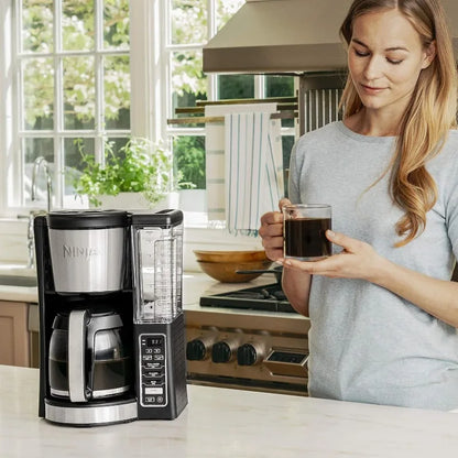 12-Cup Programmable Black Coffee Maker