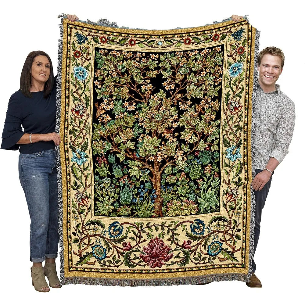 Throw Woven from Tapestry-"Tree Of Life"