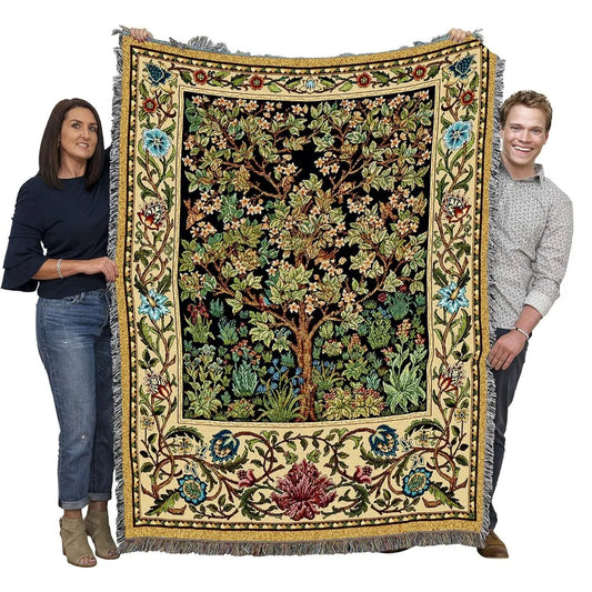 Throw Woven from Tapestry-"Tree Of Life"