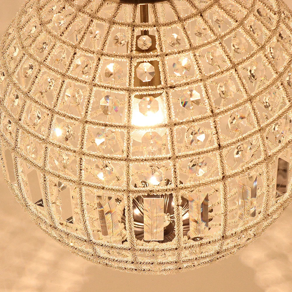 Luxurious Vintage Royal Empire Ball Crystal Chandelier - Decorative vintage crystal chandelier brightening up a vintage-themed space.