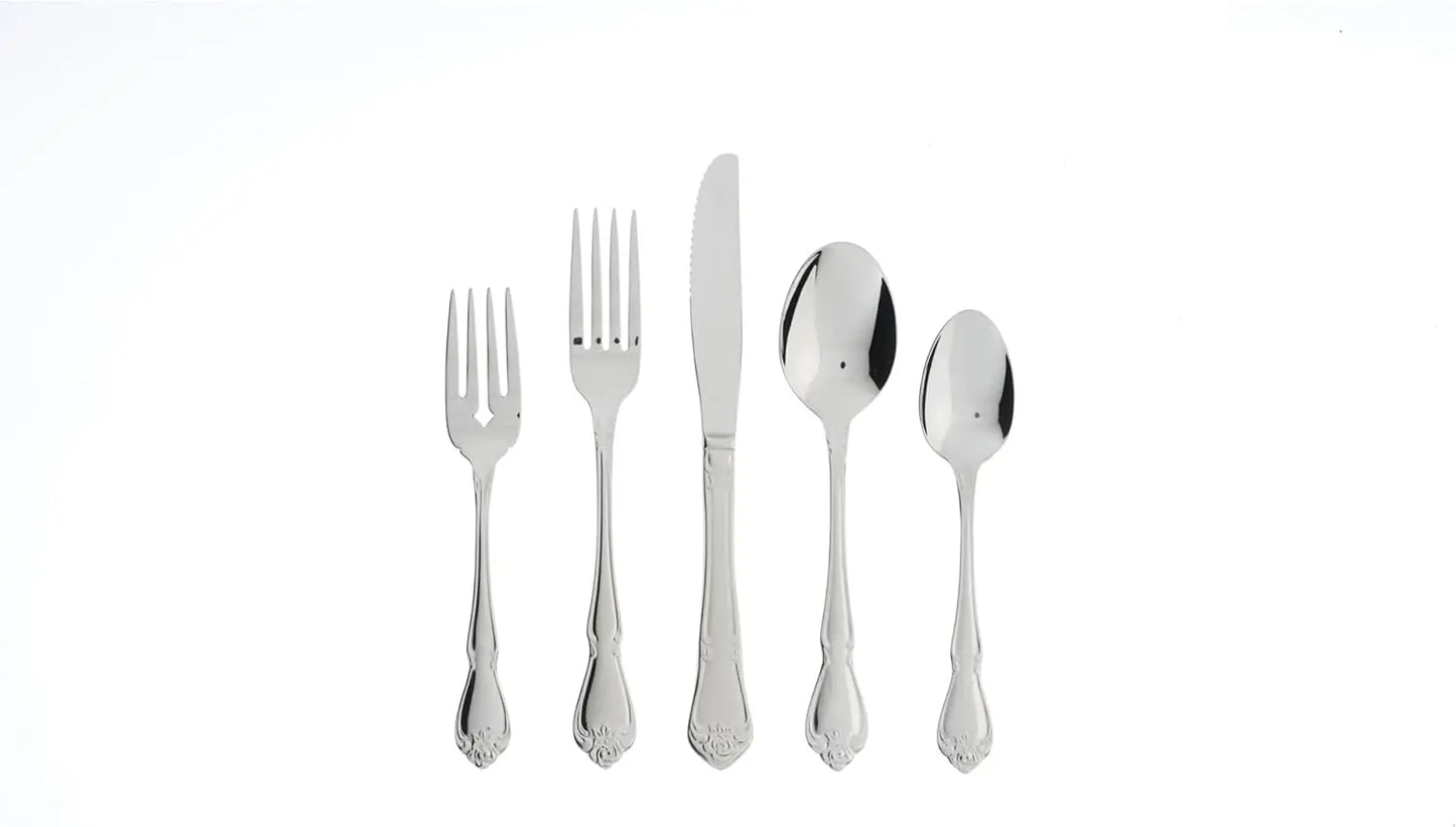 Decorative Everyday 45-Piece Flatware Set for 8