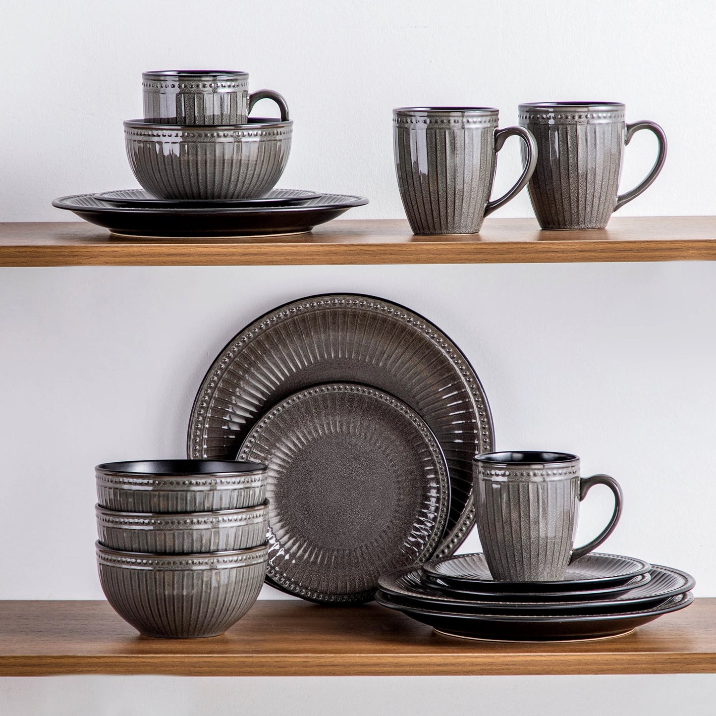 Elegant 16 Piece Ceramic Dinnerware Set (4 person set)