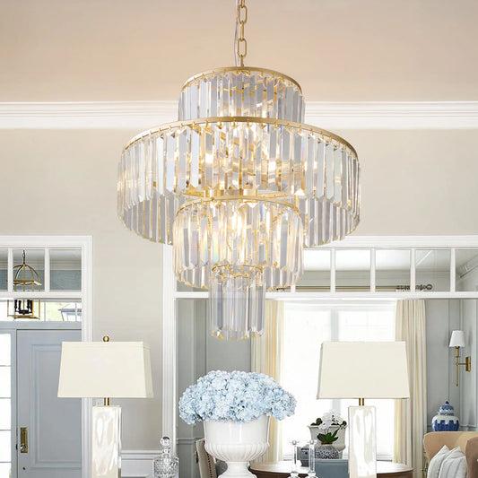 Modern & Luxurious Crystal Pendant Chandelier