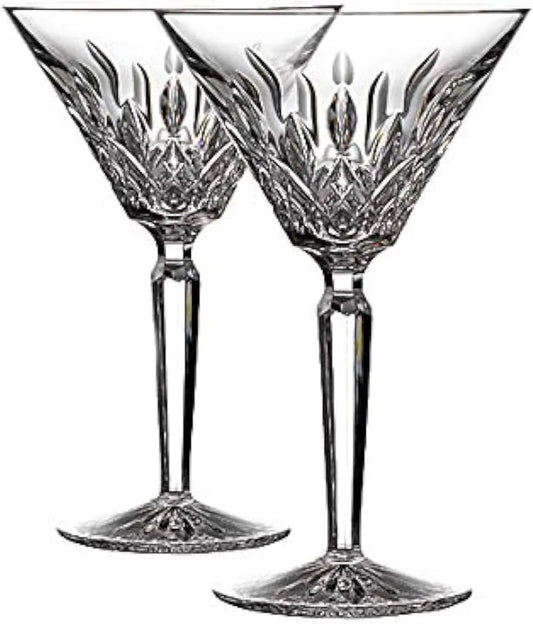 Exquisite Premium Crystal Martini Glasses ~ Set of Two