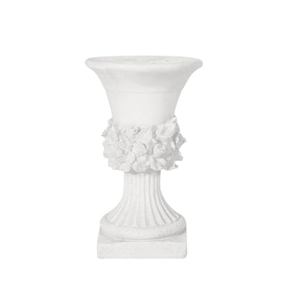 Antique Style White Garden Urn Planter